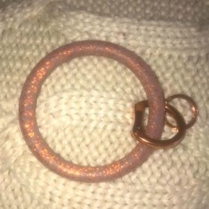 Oventure Rose Gold Glitter Key Ring Key Chain